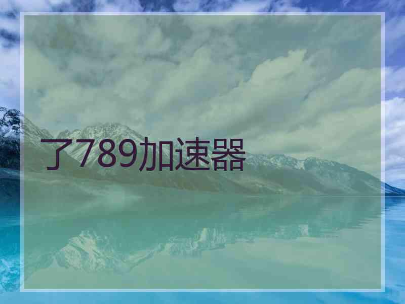 了789加速器